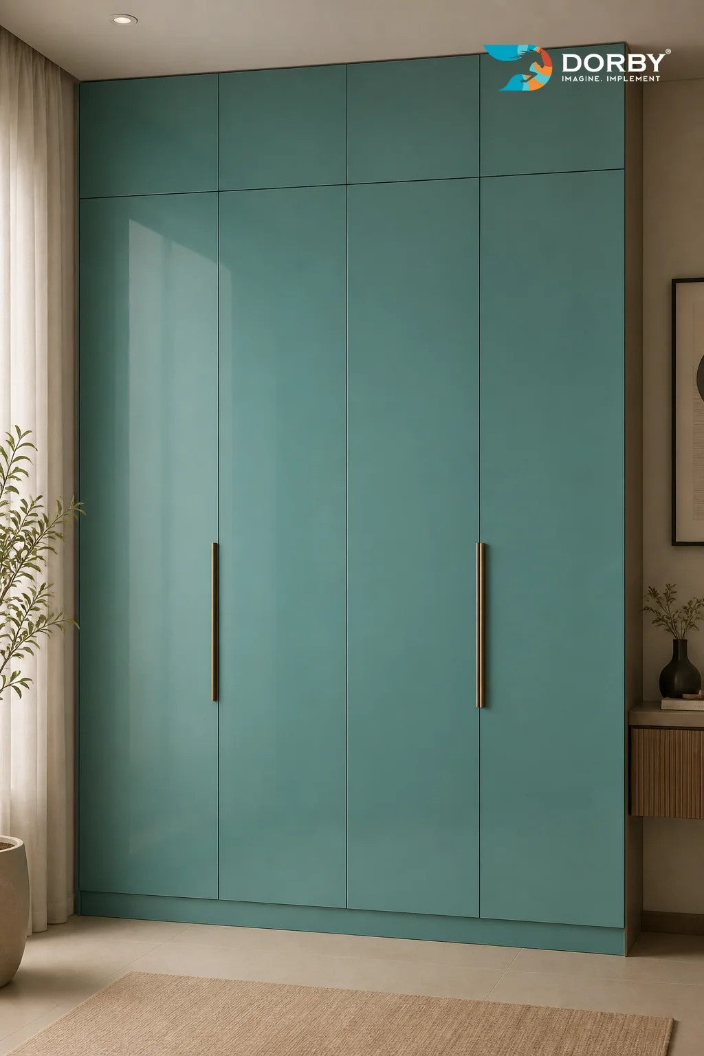 Shore Green Plain Colors High Gloss Acrylic Laminate