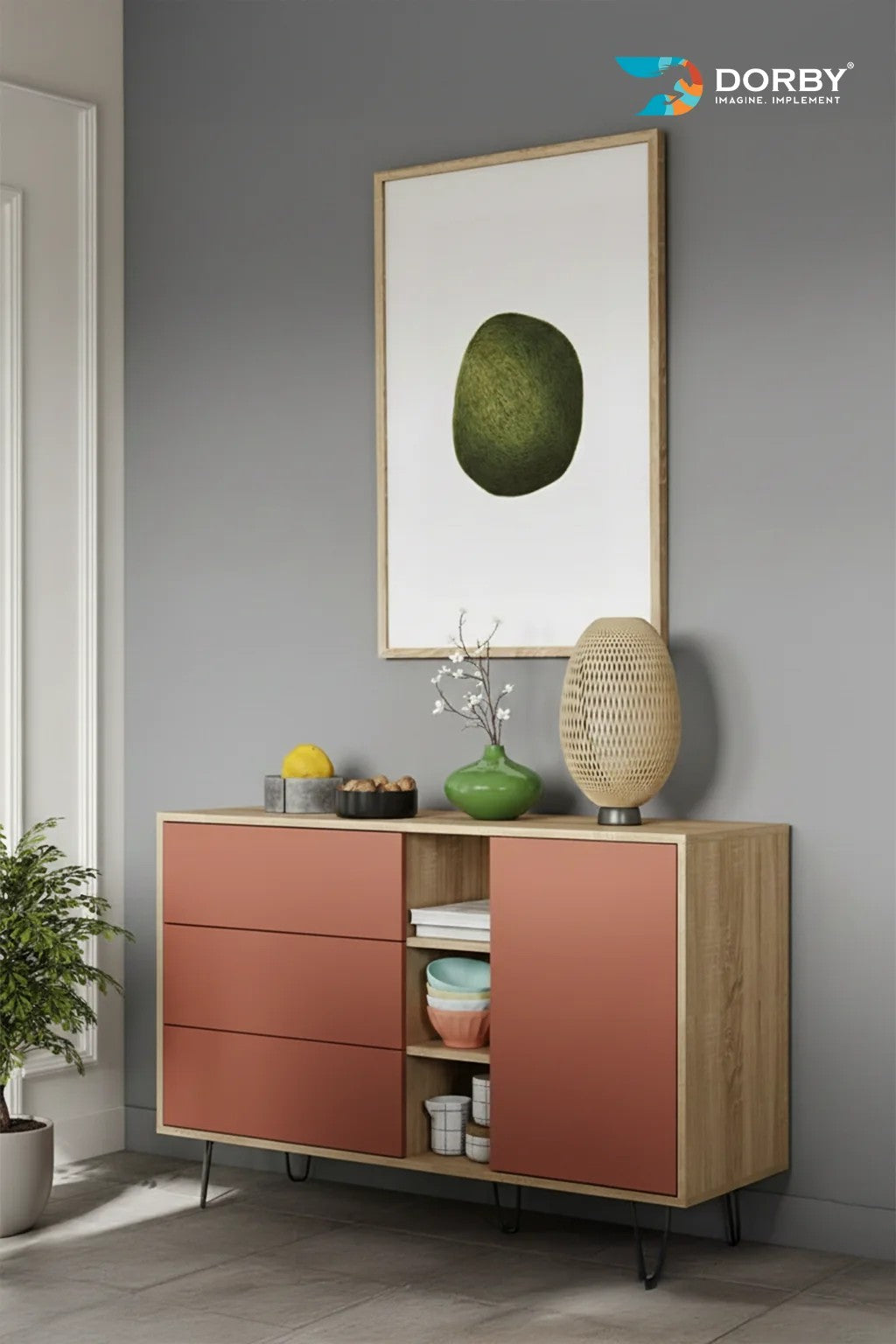 Saddle Brown Plain Colors High Gloss Acrylic Laminate