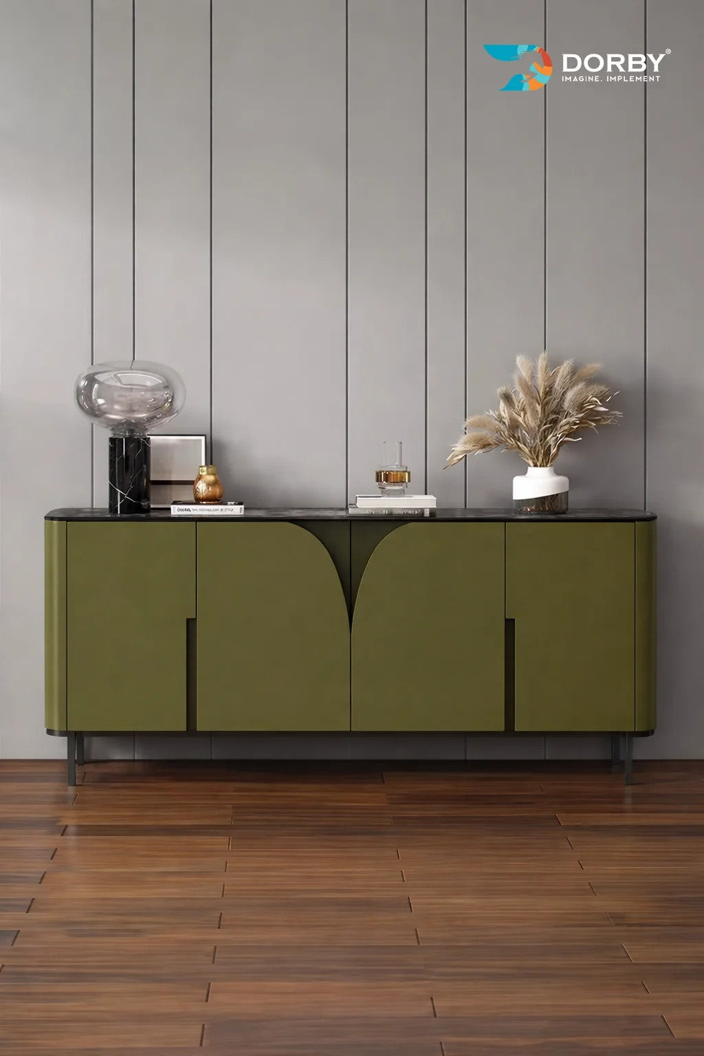 Chic Green Plain Colors Matte Acrylic Laminate