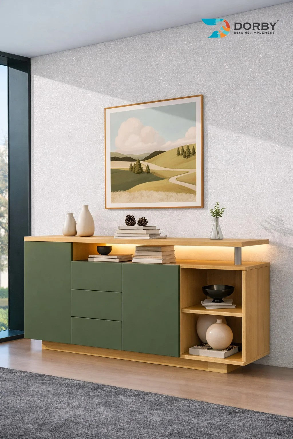 Chic Green Plain Colors Matte Acrylic Laminate