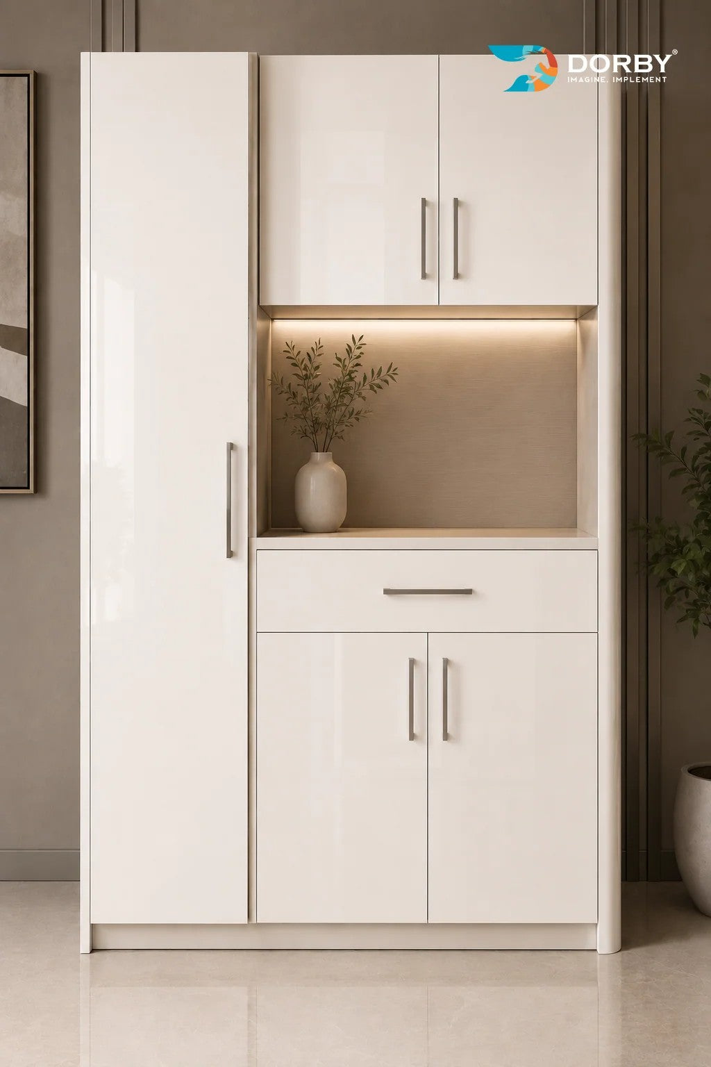 Frosted White Plain Colors High Gloss Acrylic Laminate