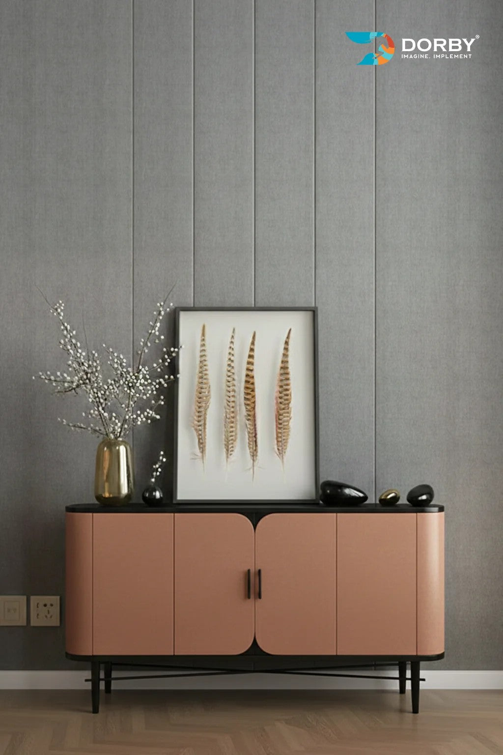 Metalic Rose Brown Metallic High Gloss Acrylic Laminate