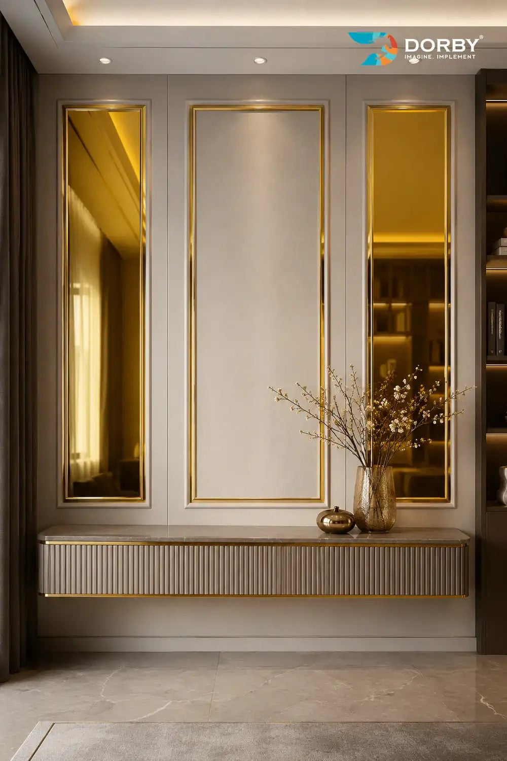 Gold Metallic Mirror Acrylic Laminate