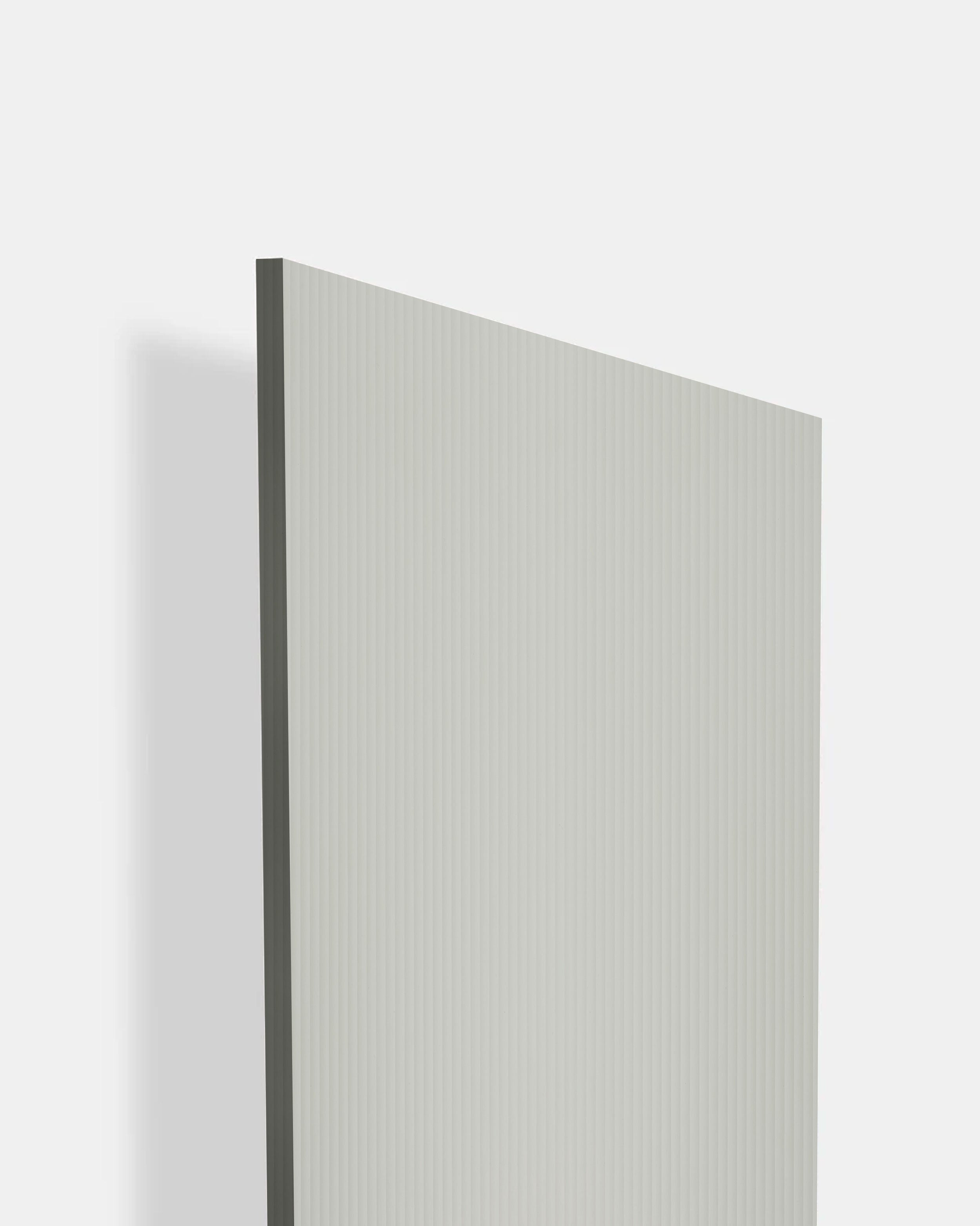 White Whisper - BF 198 Grey Fluted Texture Laminate - Dorby mica