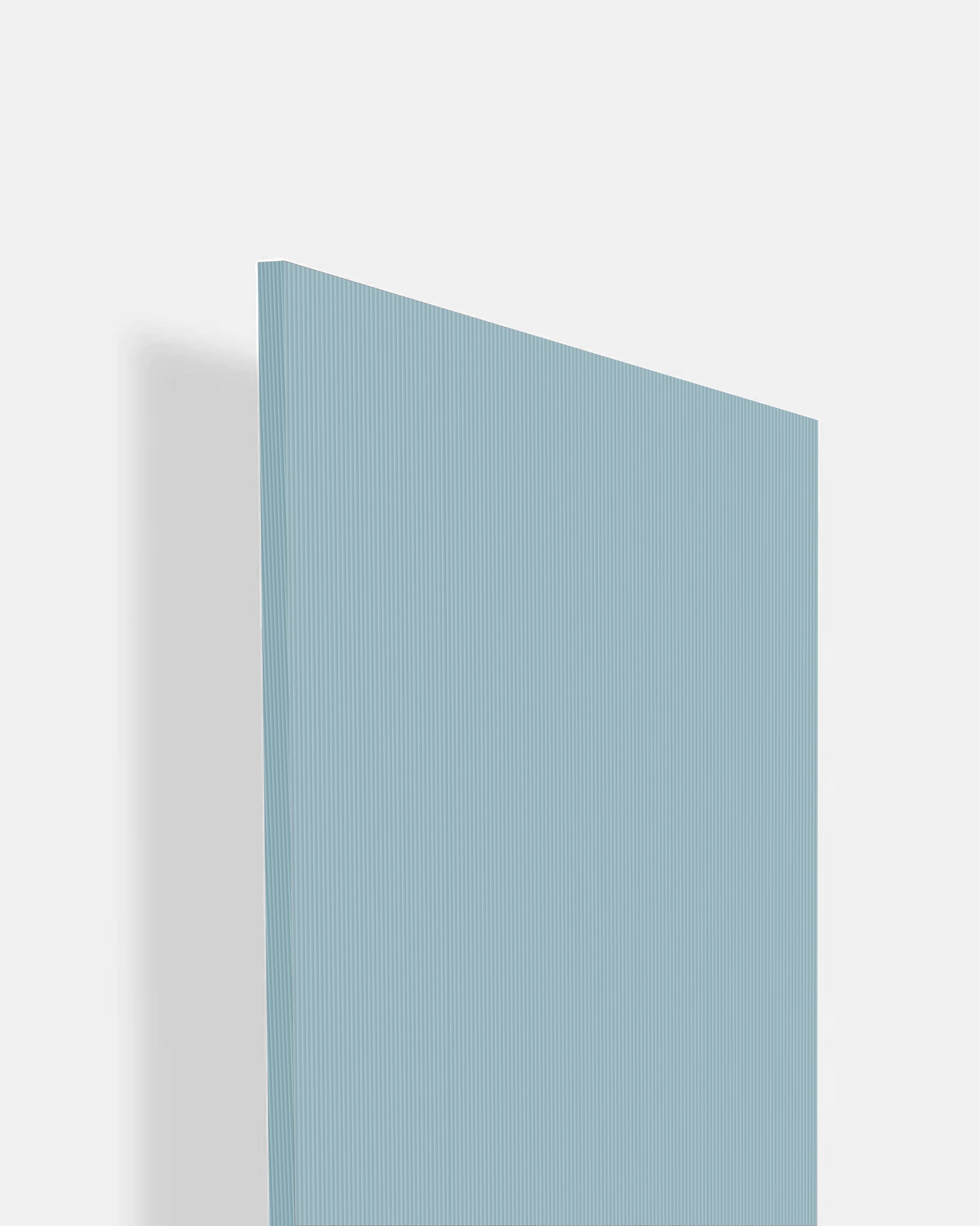 Whyte Blue - BF 9179 Blue Fluted Texture Laminate - Dorby mica