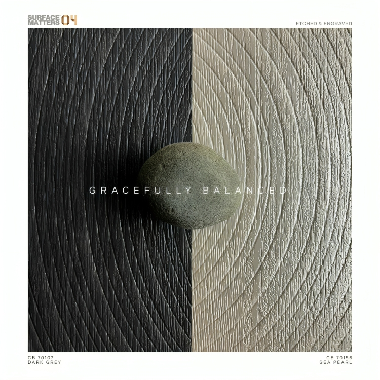 Dark Grey - CB 70107 Grey Designer Texture Laminate - Dorby mica