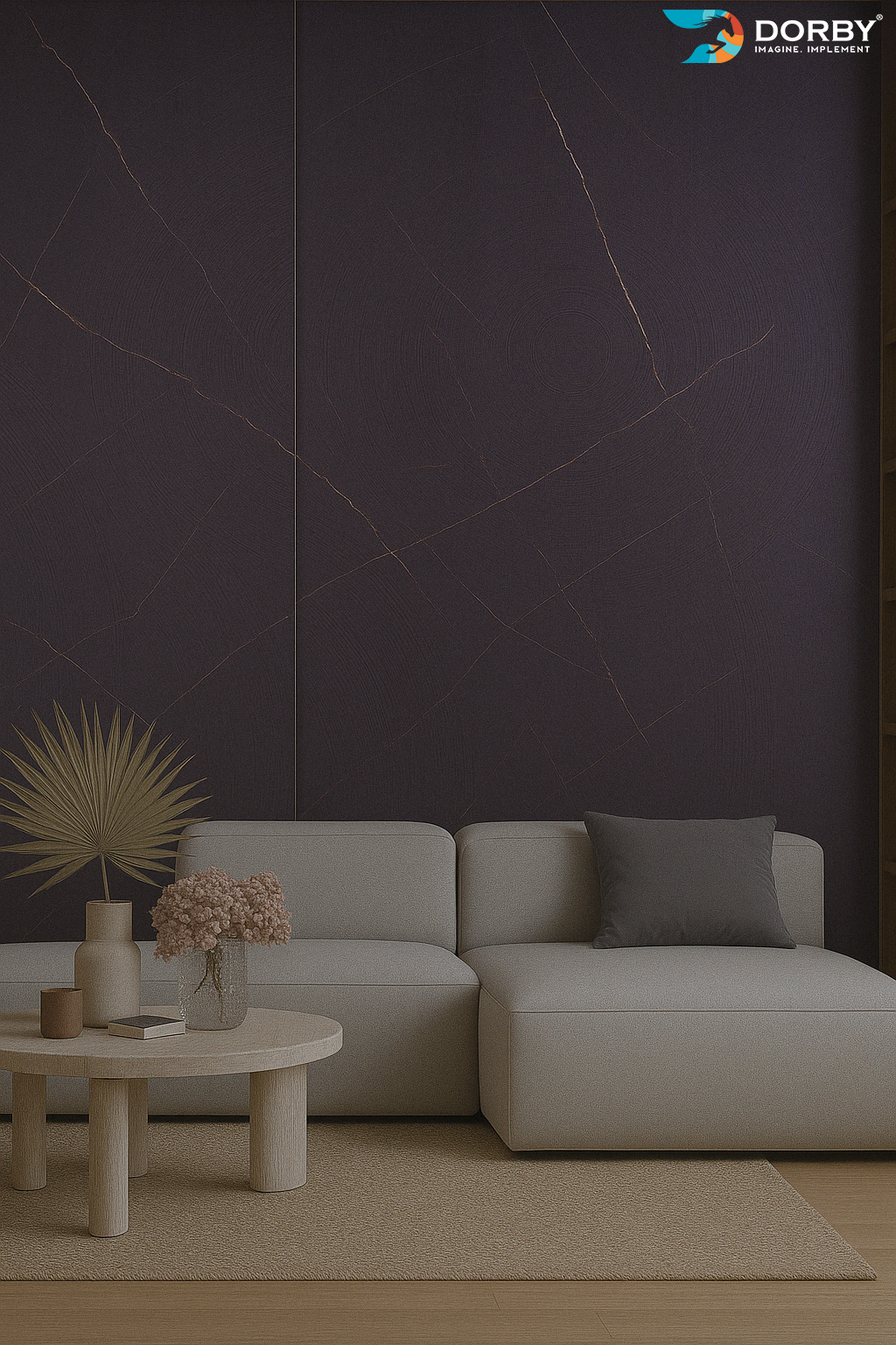 Tino Rustic - CB 71182 Black Designer Texture Laminate - Dorby mica