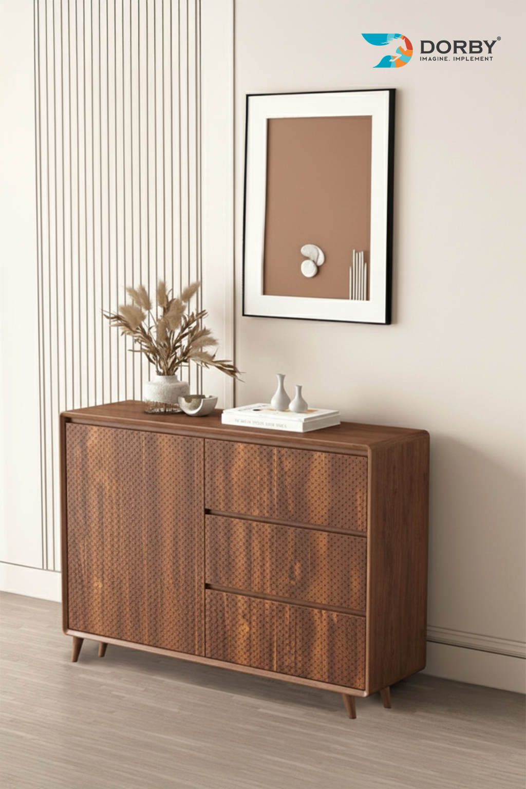 Diffused Wood - CC 813 Brown Wood Texture Laminate - Dorby mica