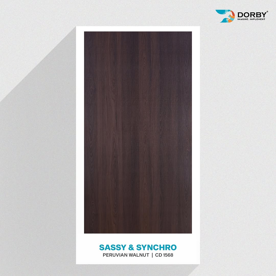 Peruvian Walnut - CD 1568 Brown Wood Texture Laminate - Dorby mica