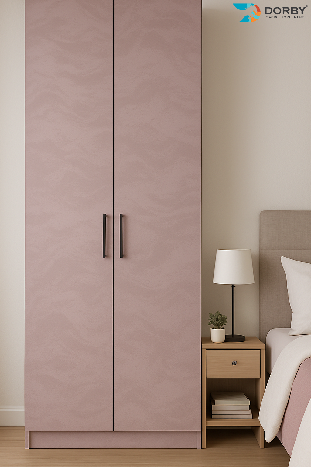 Pebble - CO 112 Pink Designer Texture Laminate - Dorby mica