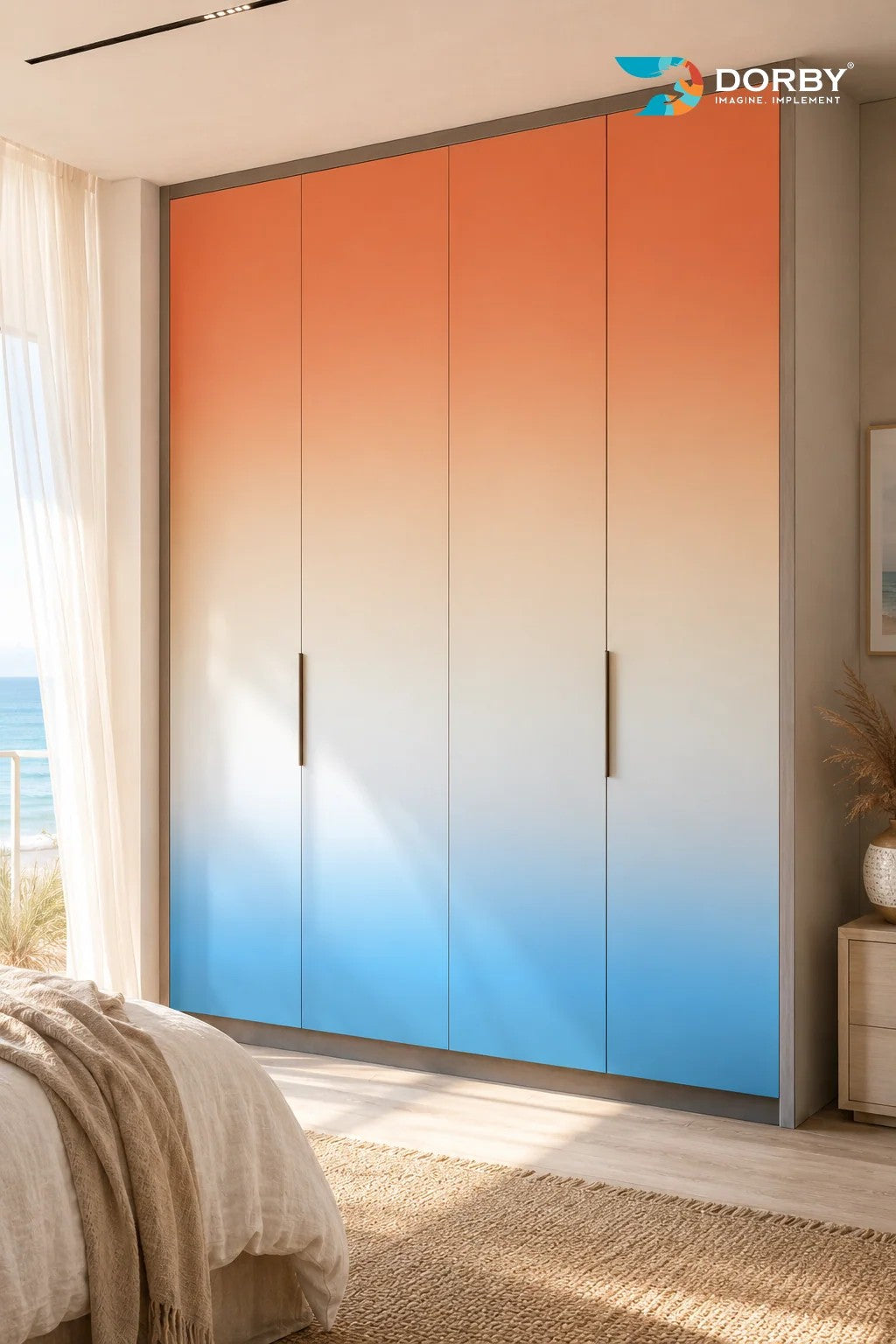 Pigment Blue Ombre Texture Laminate