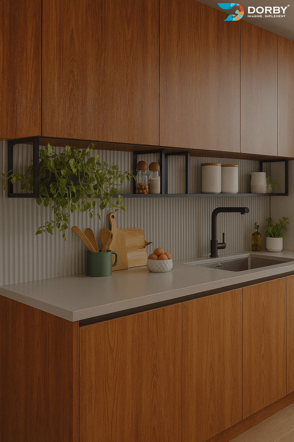 Autumn Gold - CW 1081 Brown Wood Texture Laminate - Dorby mica