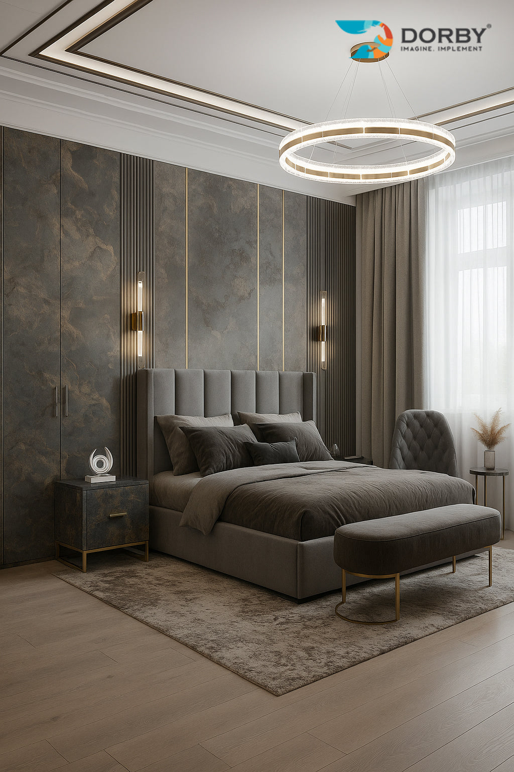 Terra Vista - CY 15208 Grey Marble & Stone Texture Laminate - Dorby mica