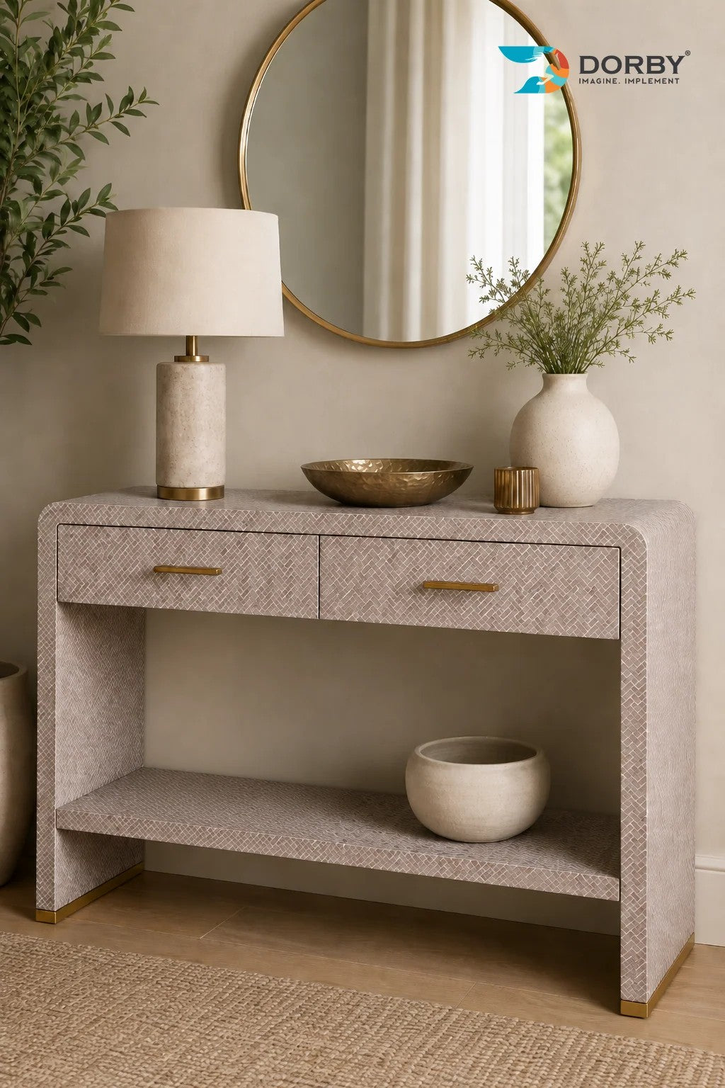 Mason Beige Geometric Design Texture Laminate