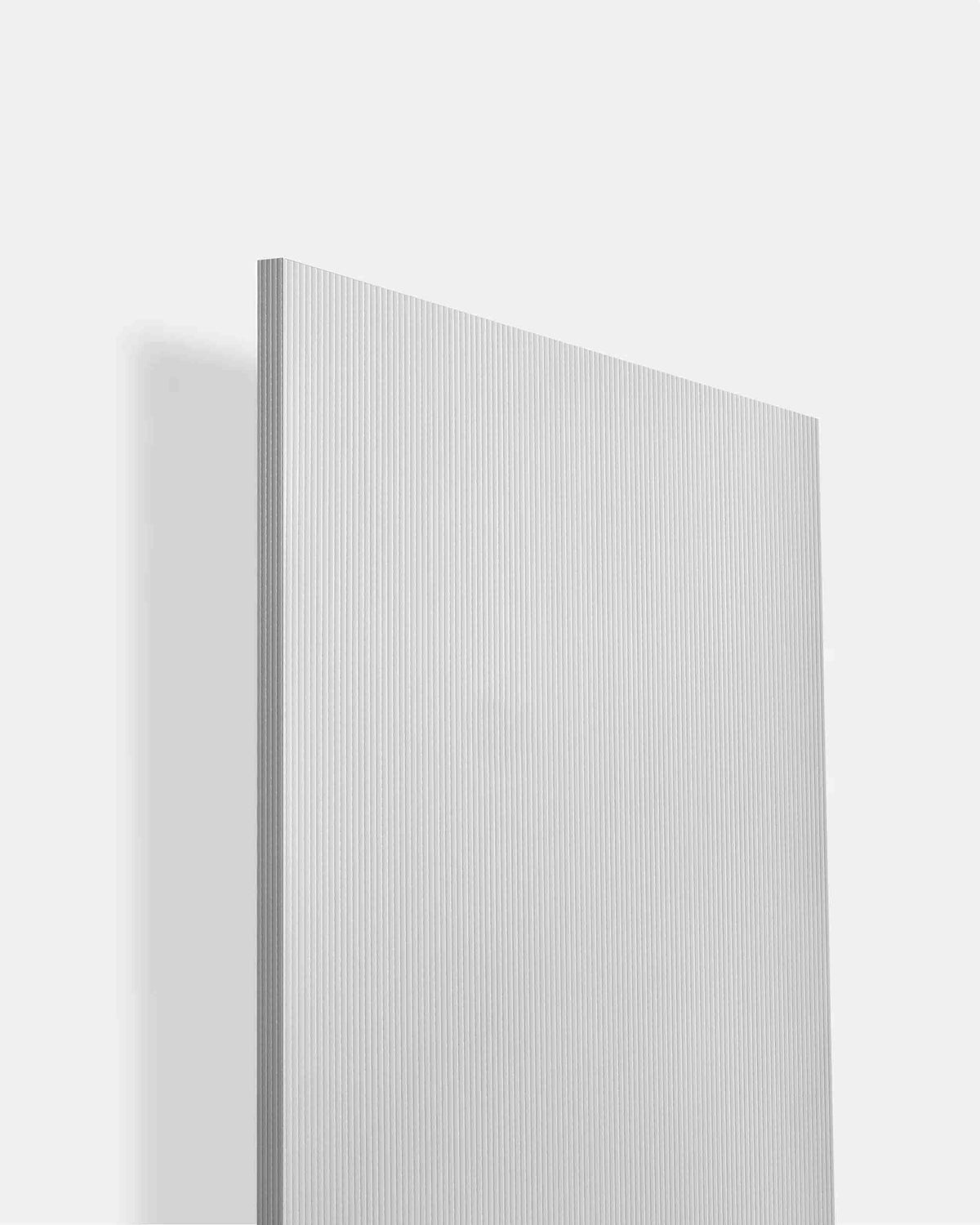 Warm White Fluted Texture Laminate