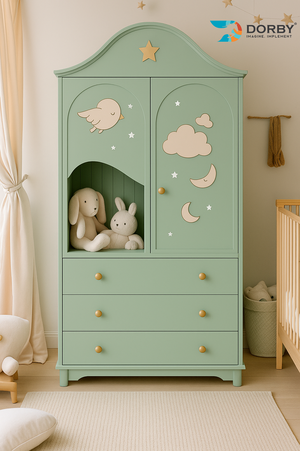 Mint Green - FM 9183 Green Plain Colors Matte Laminate - Dorby mica