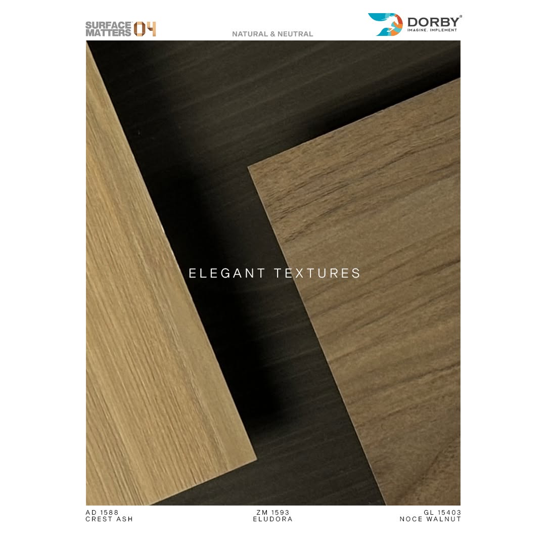 Noce Walnut - GL 15403 Grey Wood Gloss Laminate - Dorby mica