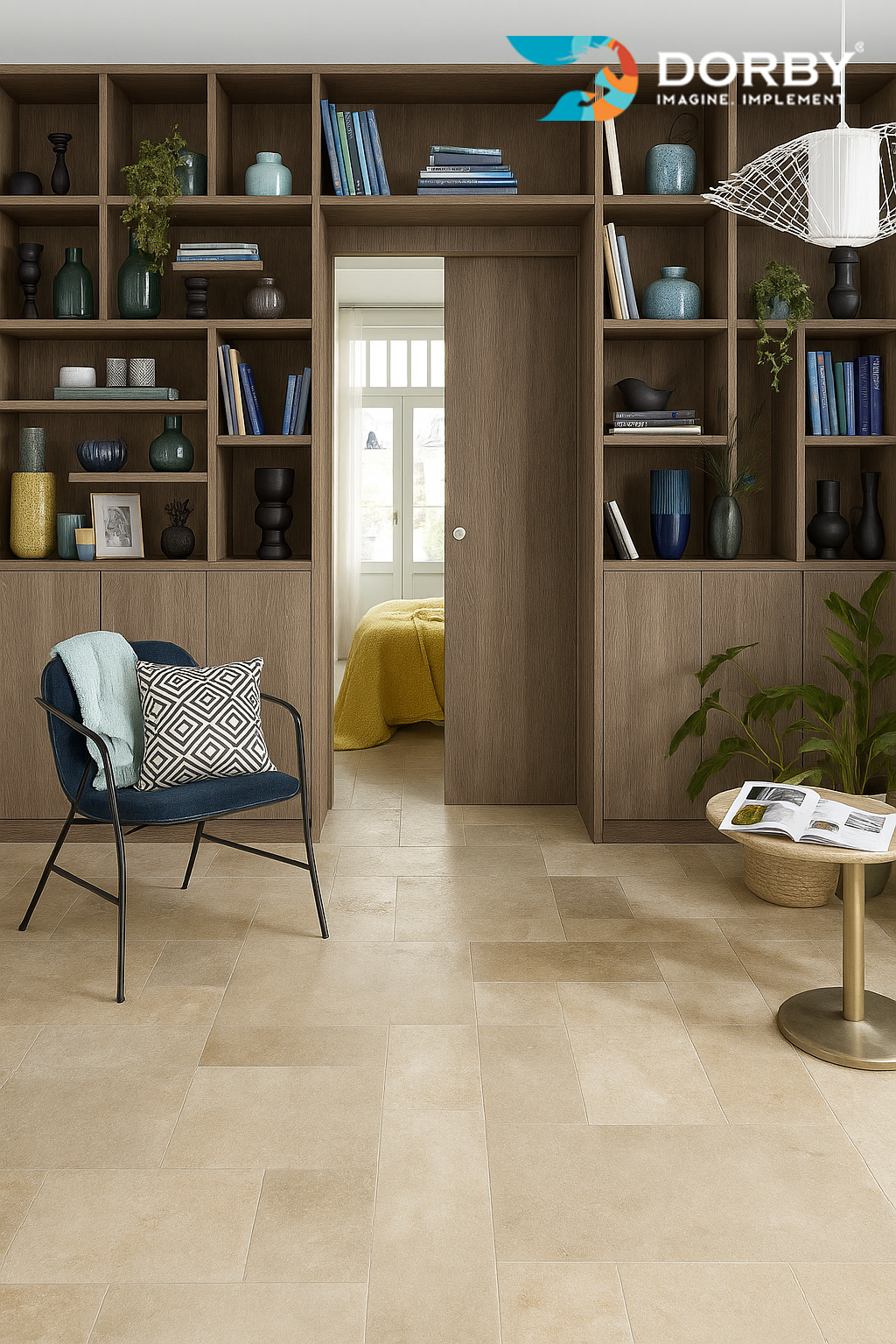 Noce Walnut - GL 15403 Grey Wood Gloss Laminate - Dorby mica