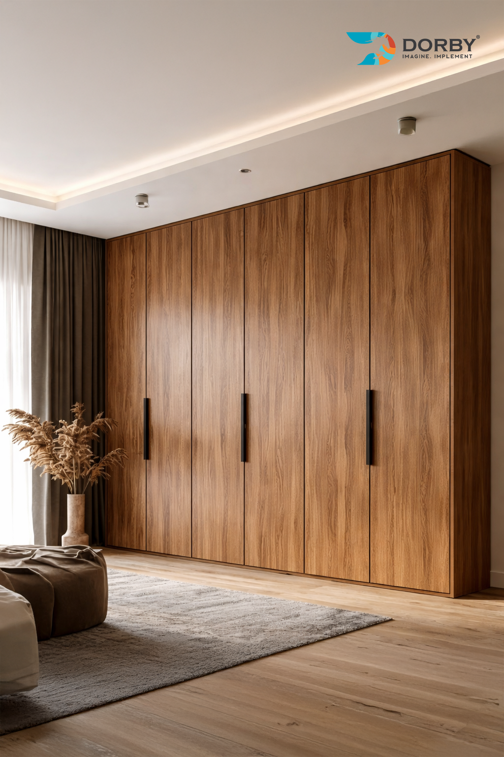 Burnished Ash - GL 91133 Brown Wood Gloss Veneer - Dorby mica