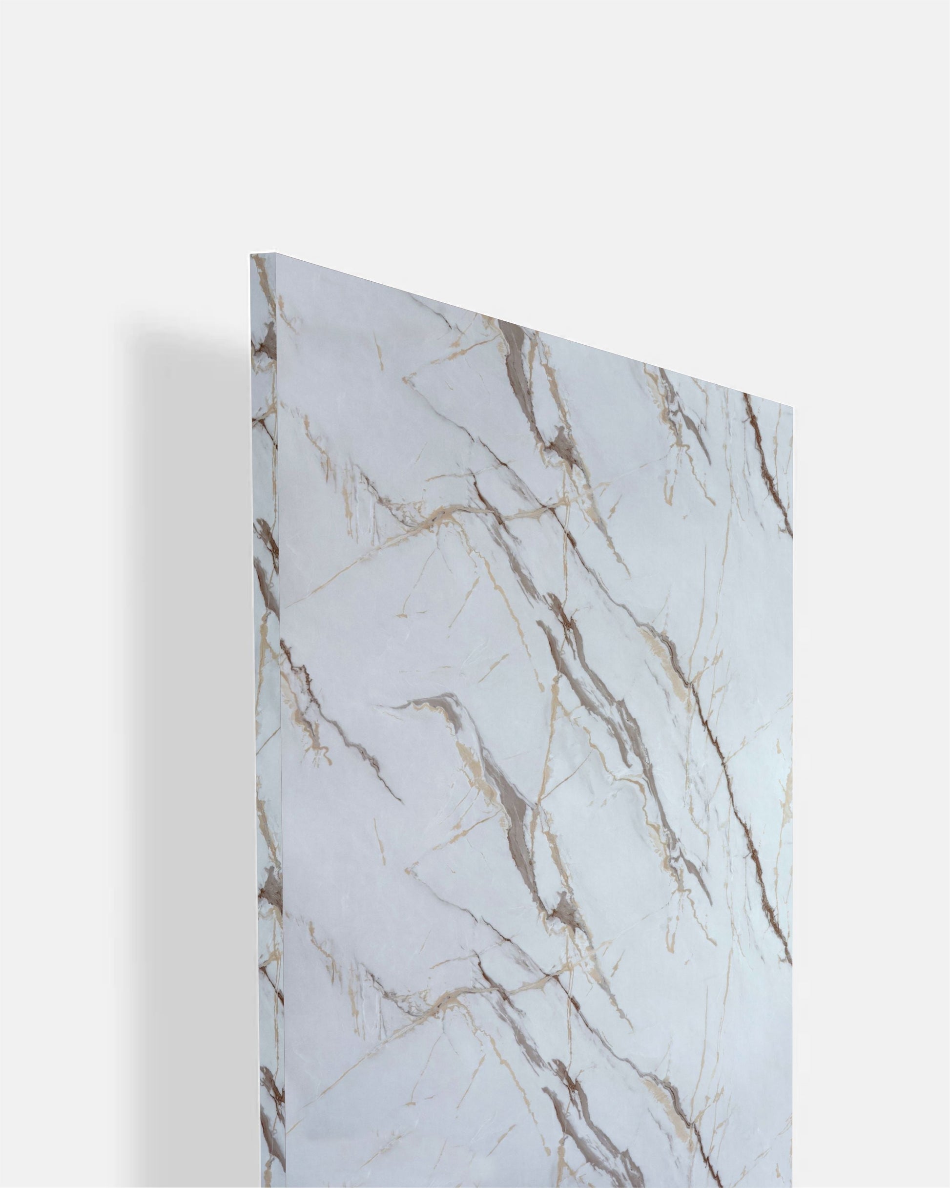Golden Terra - GL 9306 White Marble & Stone Gloss Laminate - Dorby mica