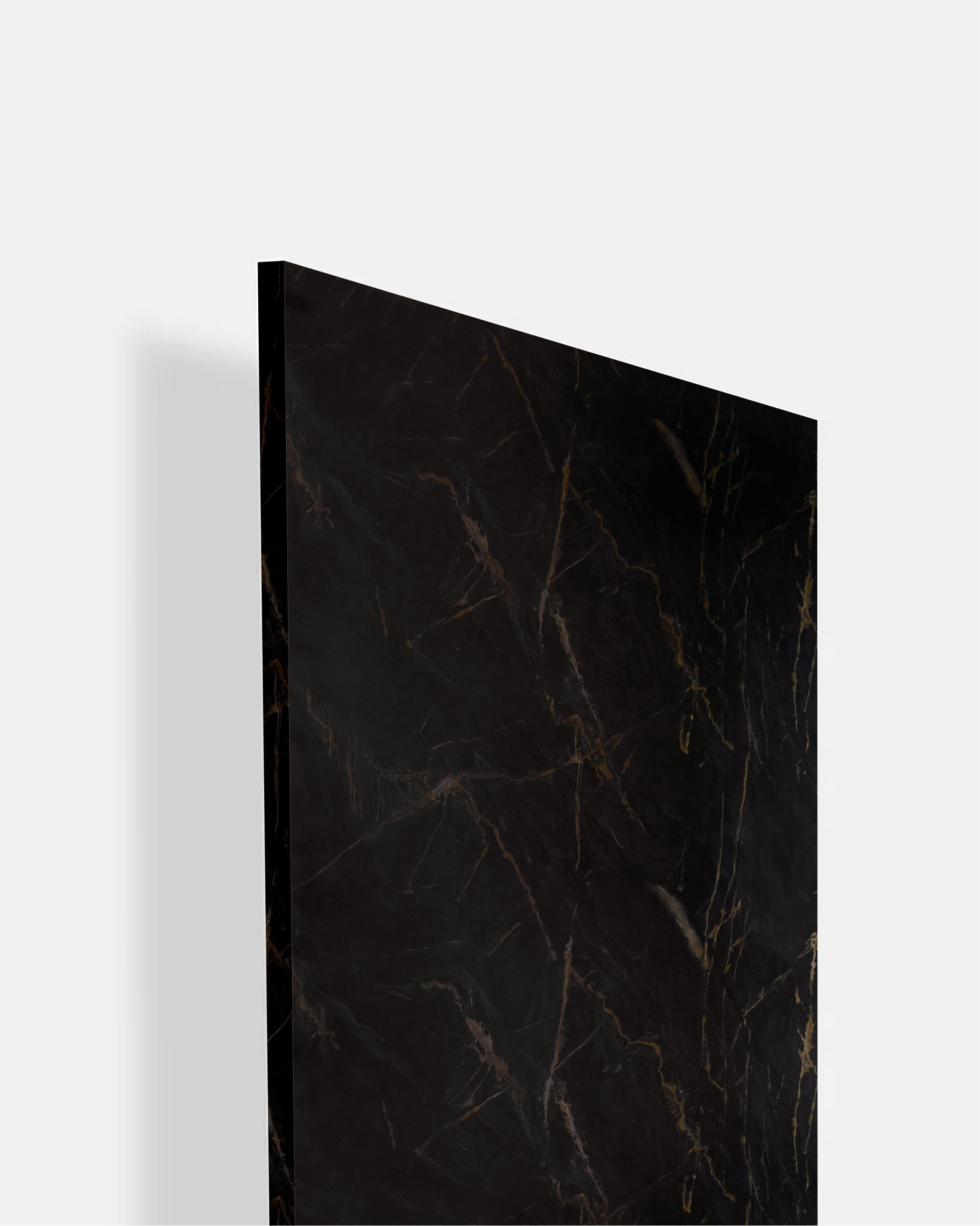 Cimmerian Gold - GL 9307 Black Marble & Stone Gloss Laminate - Dorby mica