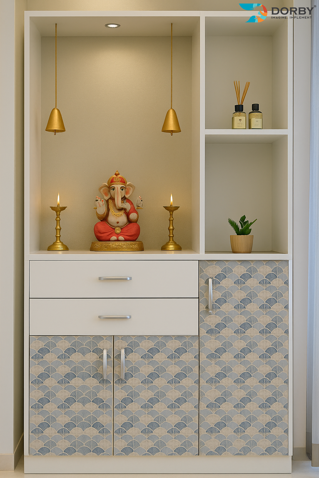 Dreamy - GLD 25 Blue Designer Texture Laminate - Dorby mica