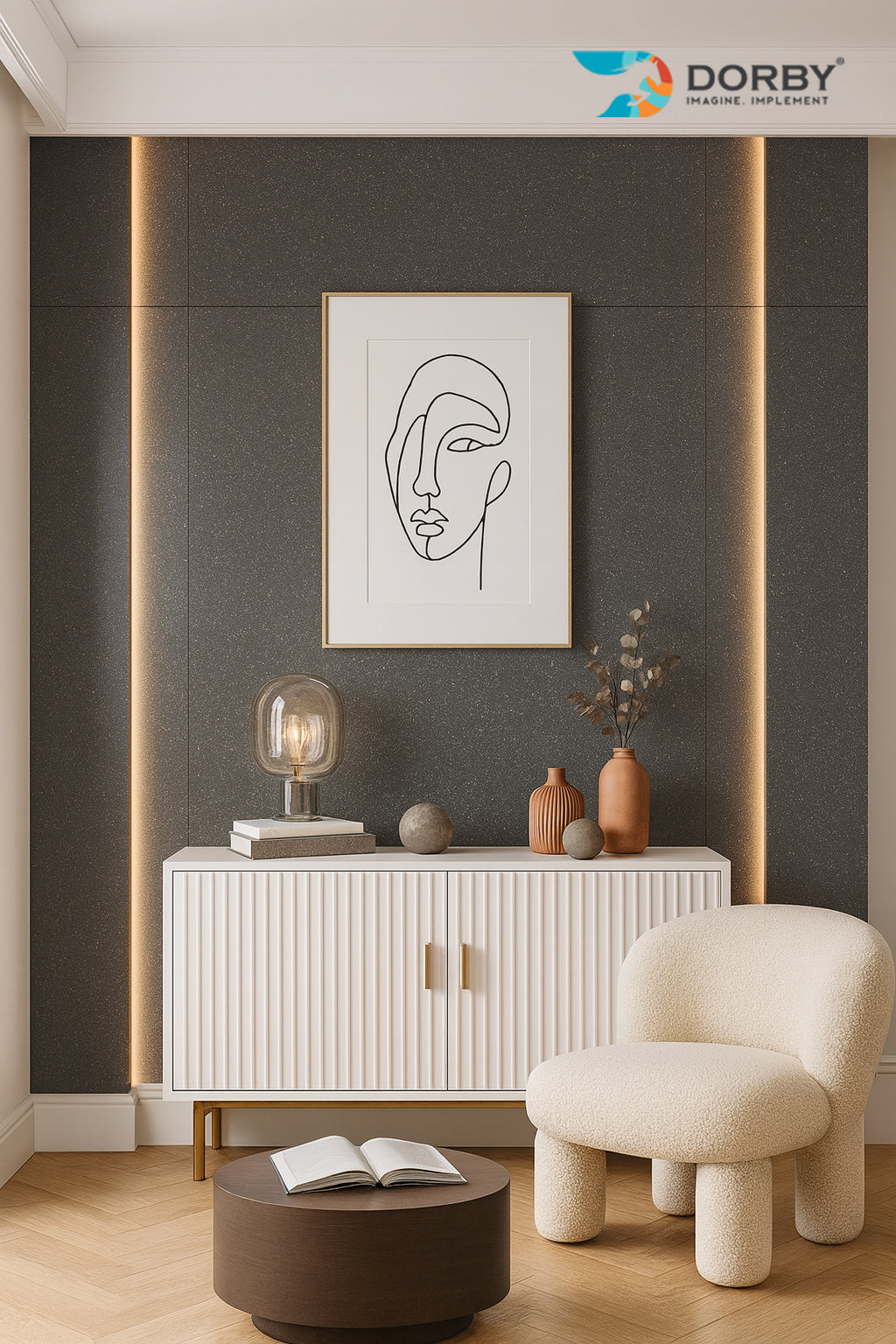 Slate Grey - GT 9184 HG Grey Designer High Gloss Laminate - Dorby mica