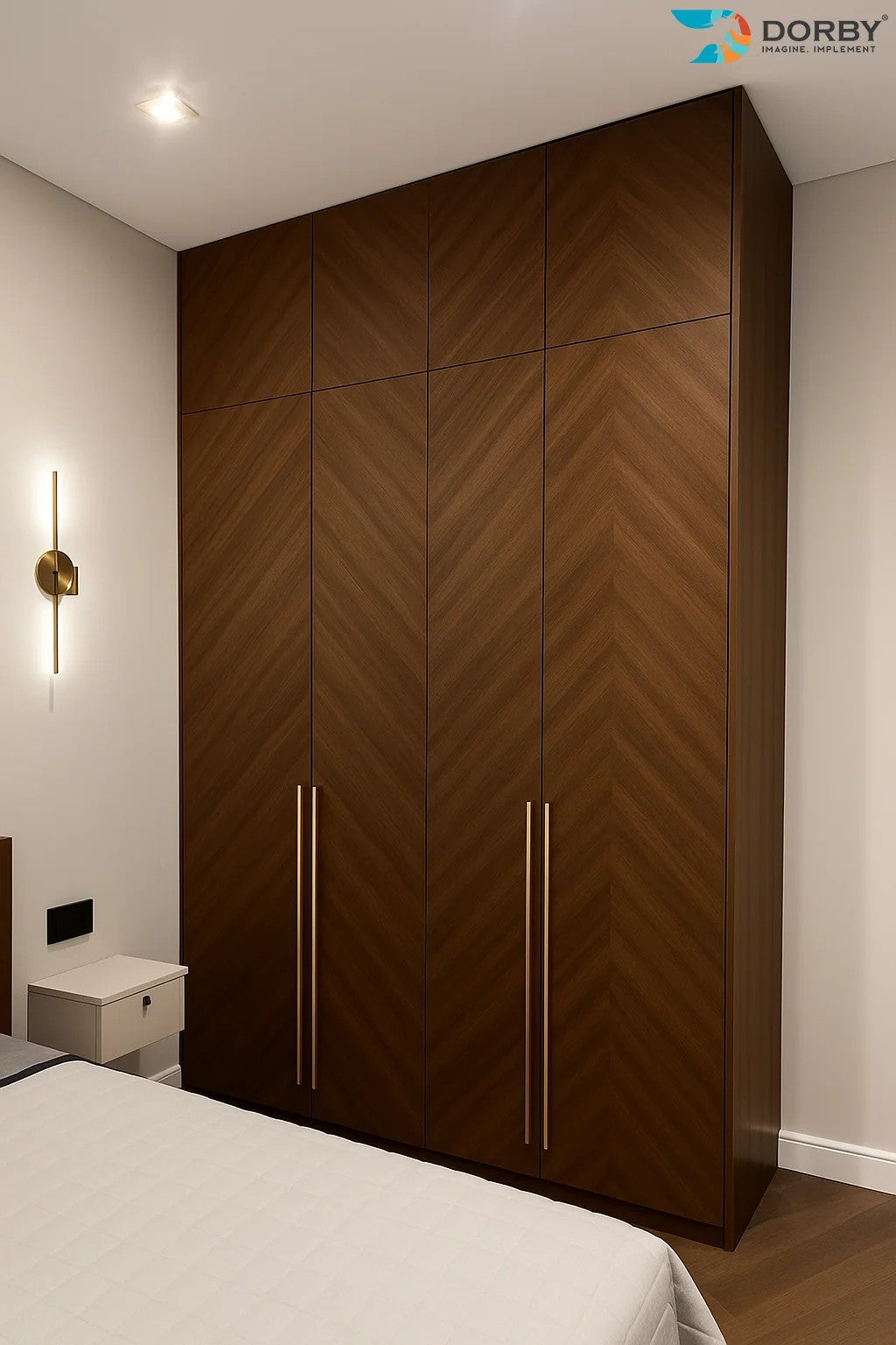 Florentine Brown Wood Texture Laminate