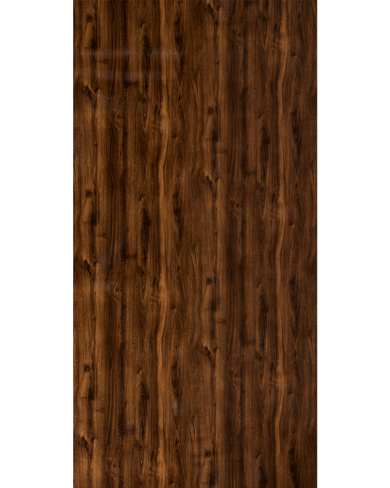Ornate Walnut  - HG 1127 Brown Wood High Gloss Laminate - Dorby mica