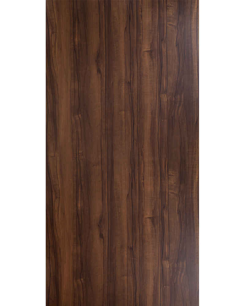 Rustic Walnut - HG 1152 Brown Wood High Gloss Laminate - Dorby mica