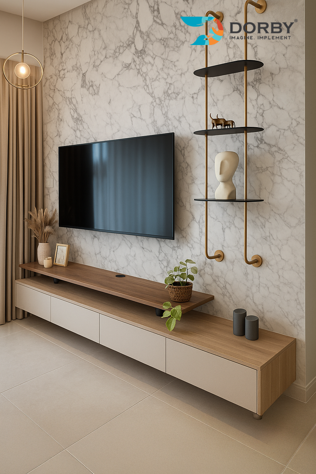 Torano  - HG 1504 White Marble & Stone High Gloss Laminate - Dorby mica