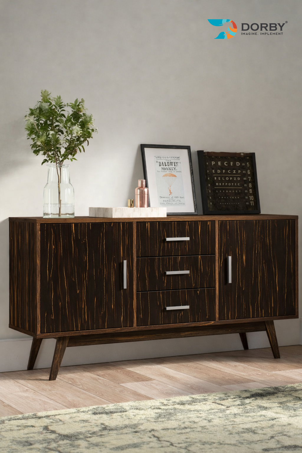 Golden Terra - HG 8013 Brown Wood High Gloss Laminate - Dorby mica
