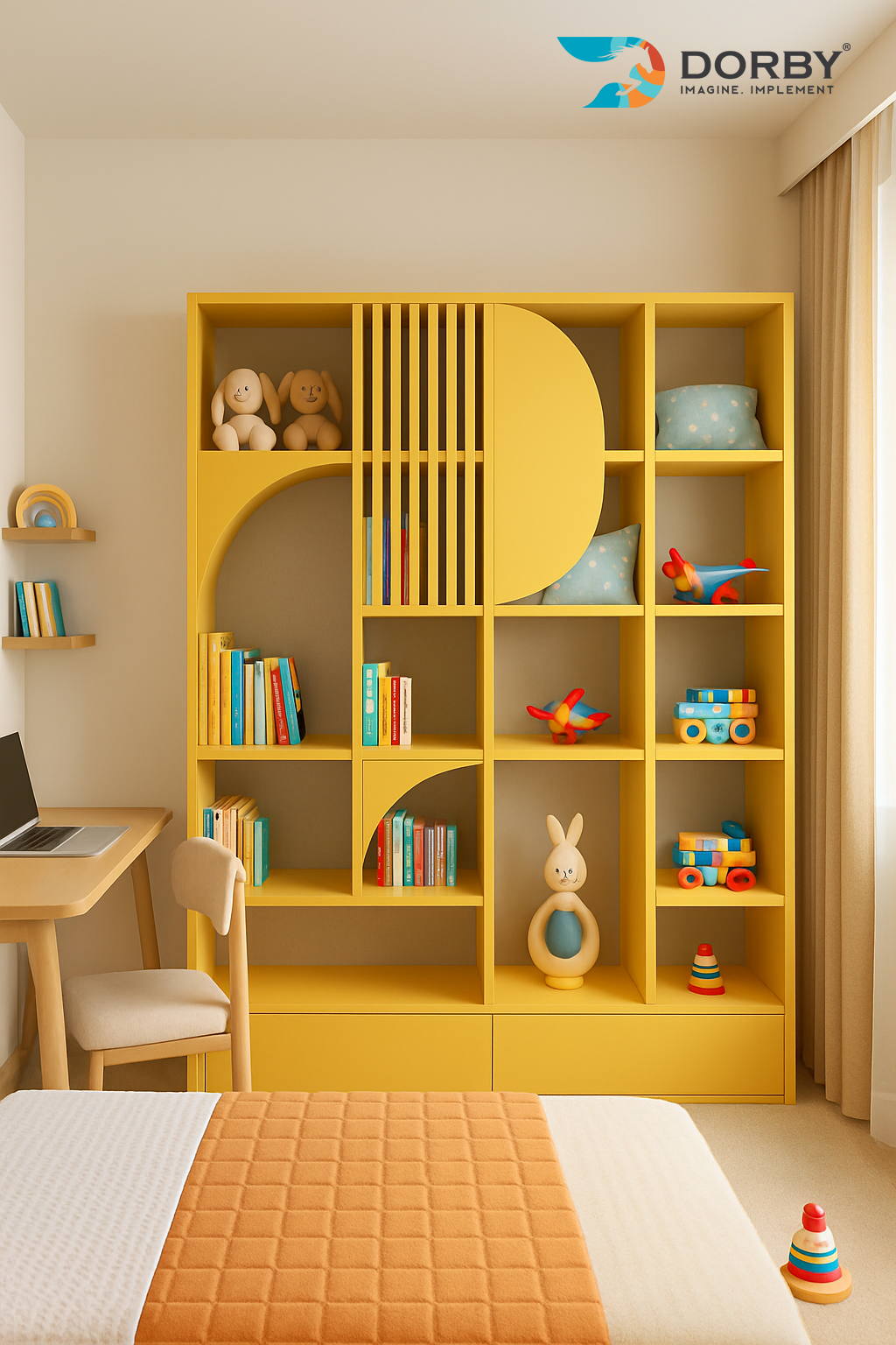 Marigold - HG 8123 Yellow Plain Colors High Gloss Laminate - Dorby mica