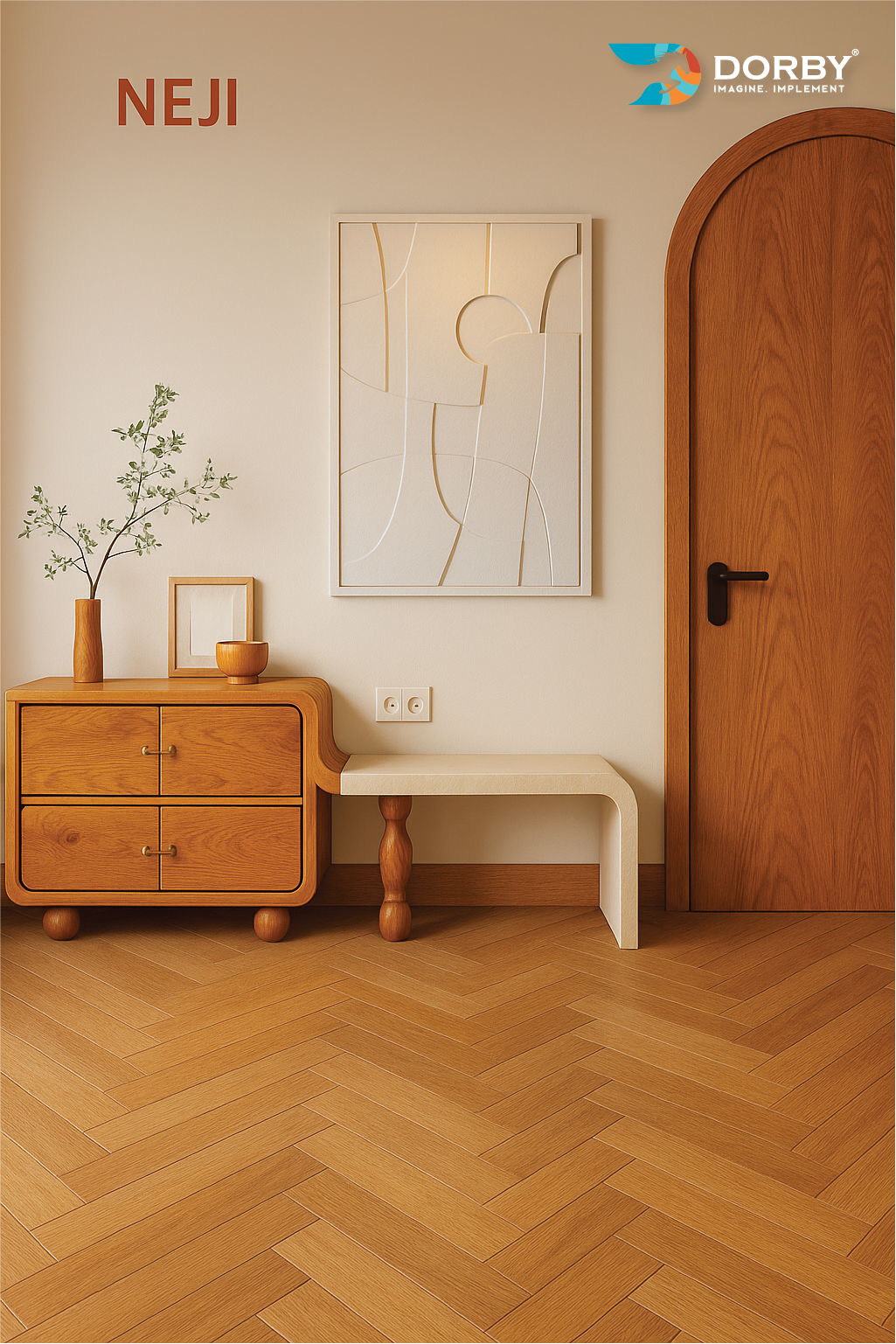 Knotty Smoke Walnut - HG 9047 Brown Wood High Gloss Laminate - Dorby mica