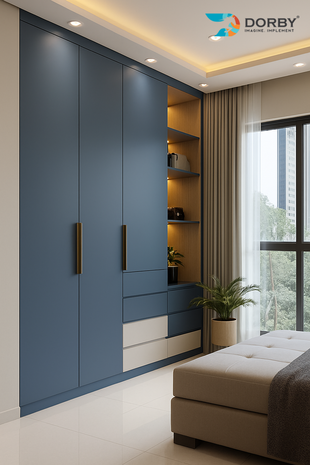 Fogg - HG 9164 Grey Plain Colors High Gloss Laminate - Dorby mica