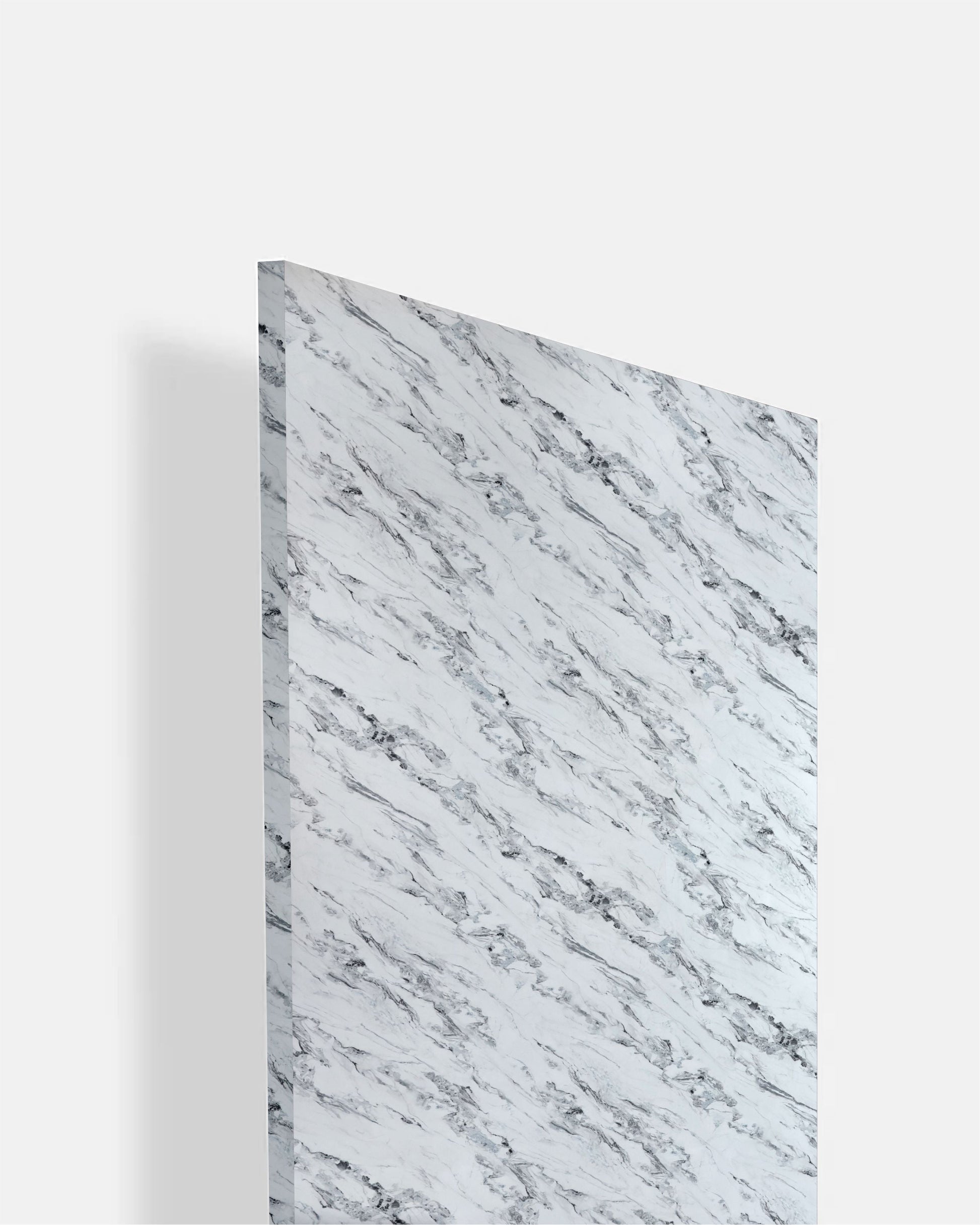 Cresento - HG 9319 White Marble & Stone High Gloss Laminate - Dorby mica