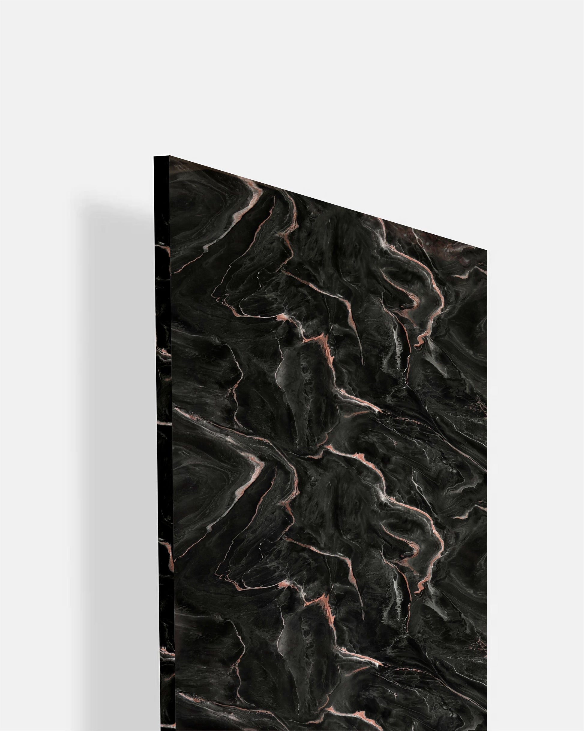 Rustic Rock - HG 9320 Black Marble & Stone High Gloss Laminate - Dorby mica