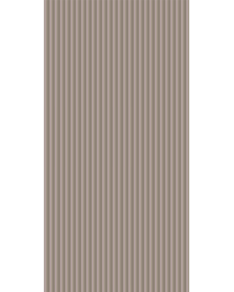 Swank Brown - HGF 138 Beige Fluted High Gloss Laminate - Dorby mica