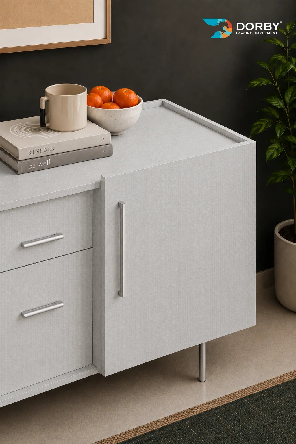 Warm White Plain Colors Texture Laminate