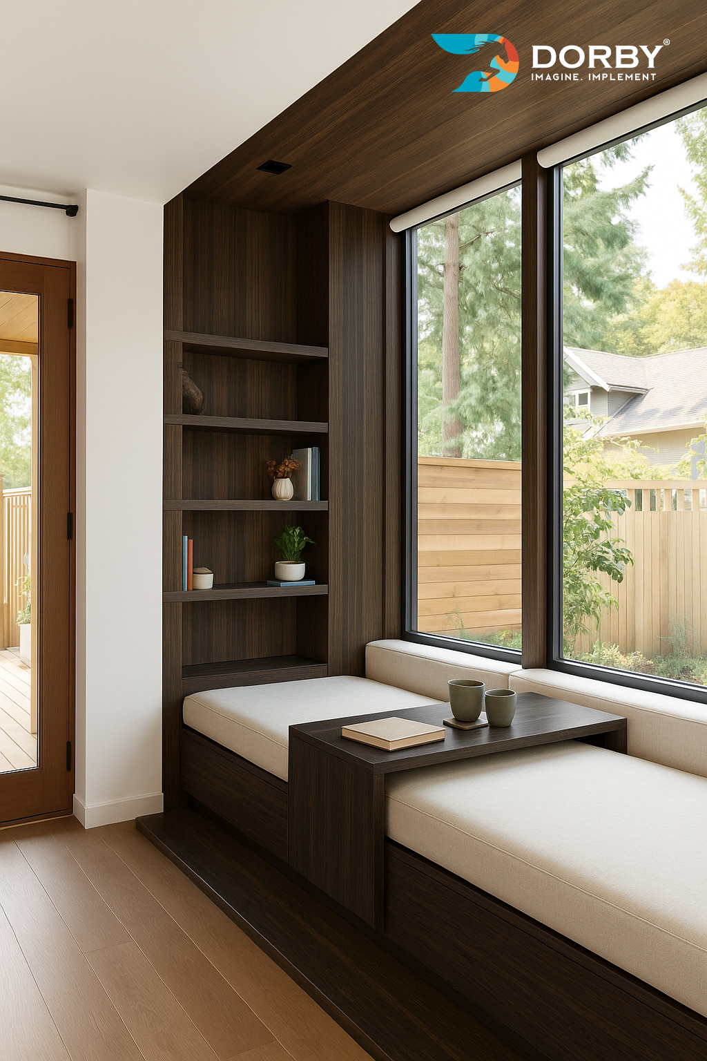 Dyed Lacewood - IG 9075 Brown Wood Texture Laminate - Dorby mica