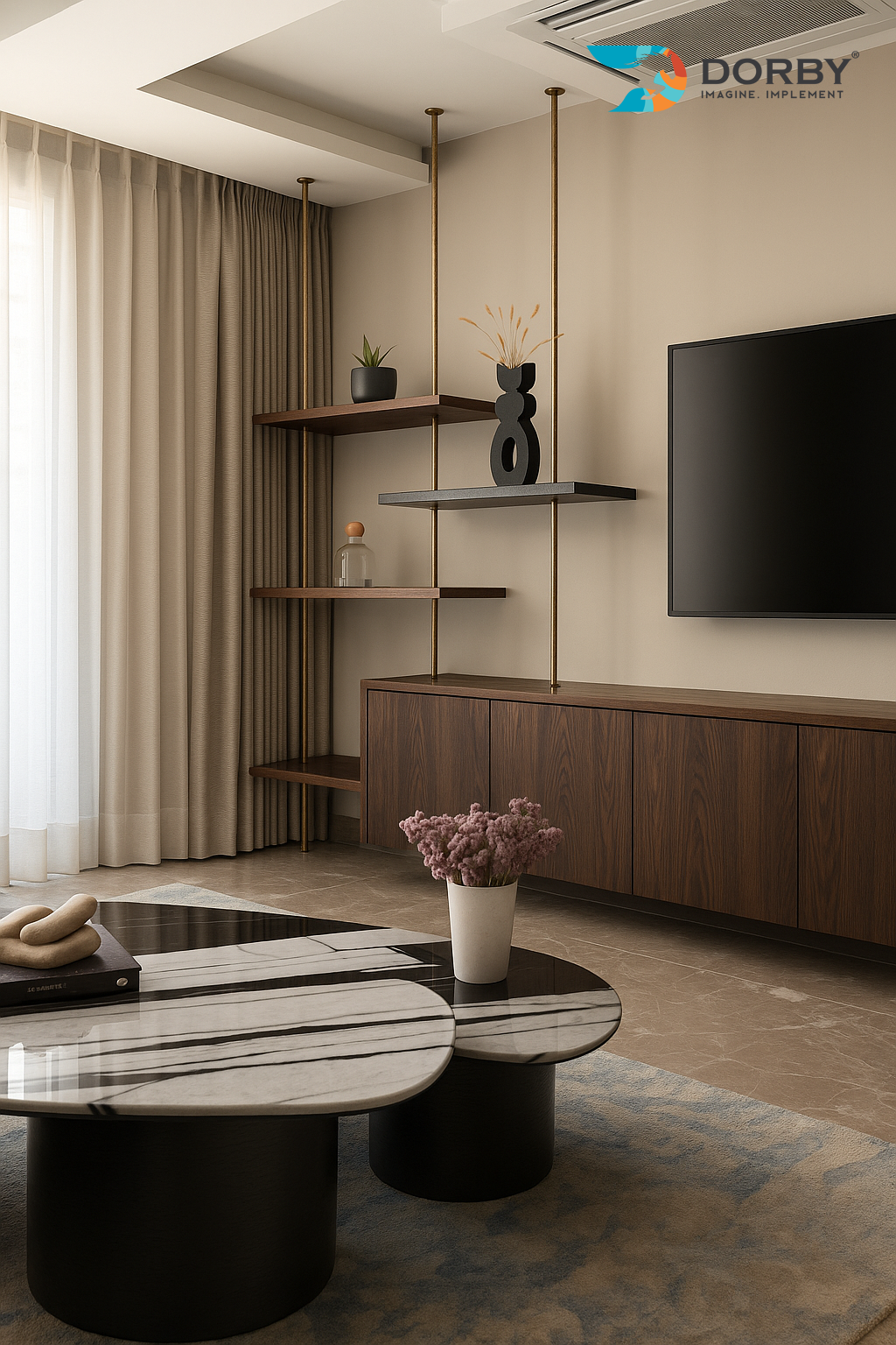 Frozen Walnut  - IG 9077 Brown Wood Texture Laminate - Dorby mica