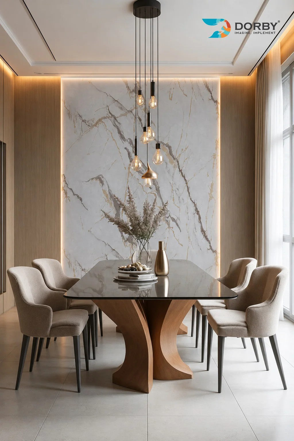 Golden Terra Grey Marble & Stone Texture Laminate