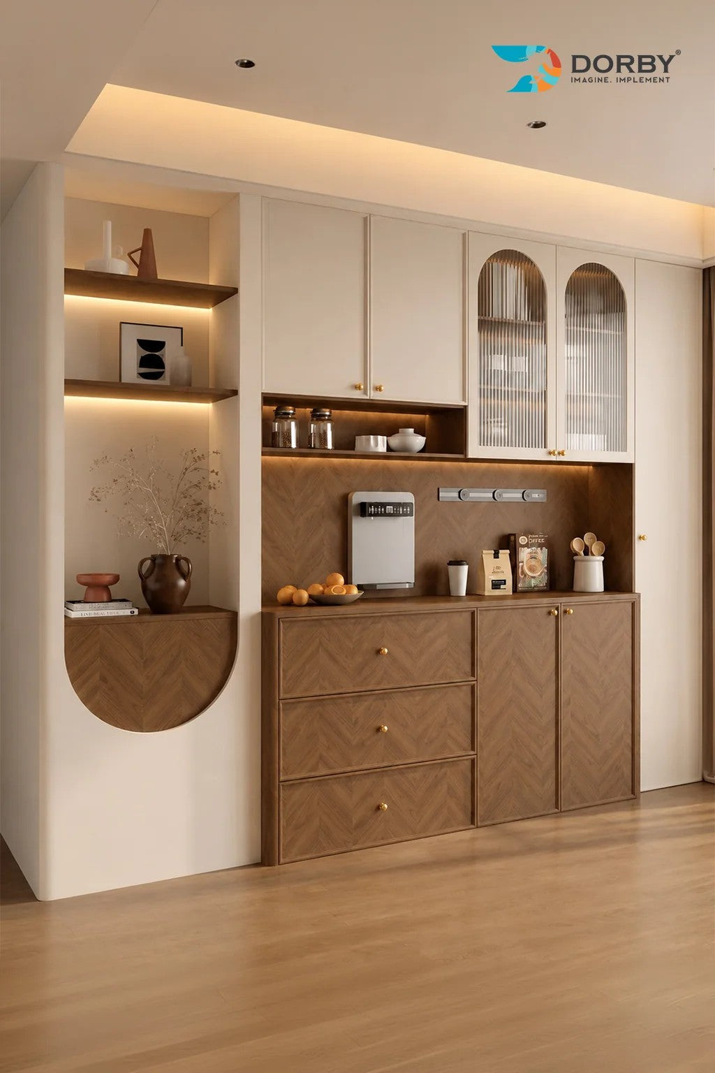 Florentina Walnut Brown Wood Texture Laminate
