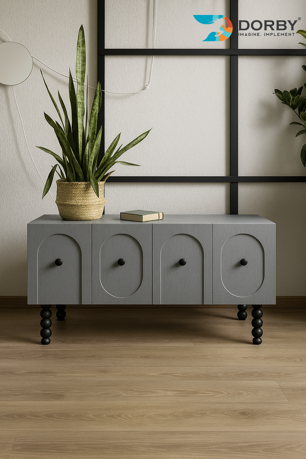 Moss Vista - MZ 75215 Grey Designer Texture Laminate - Dorby mica