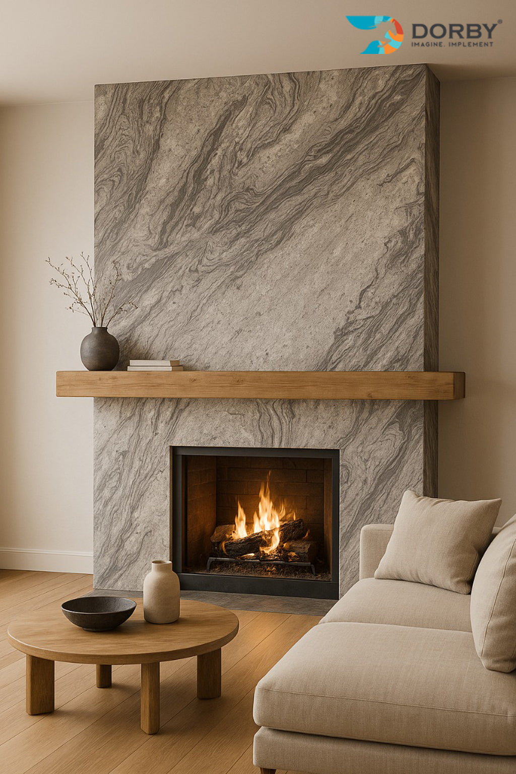 Aquba Ball - NL 2002 Grey Marble & Stone Matte Laminate - Dorby mica