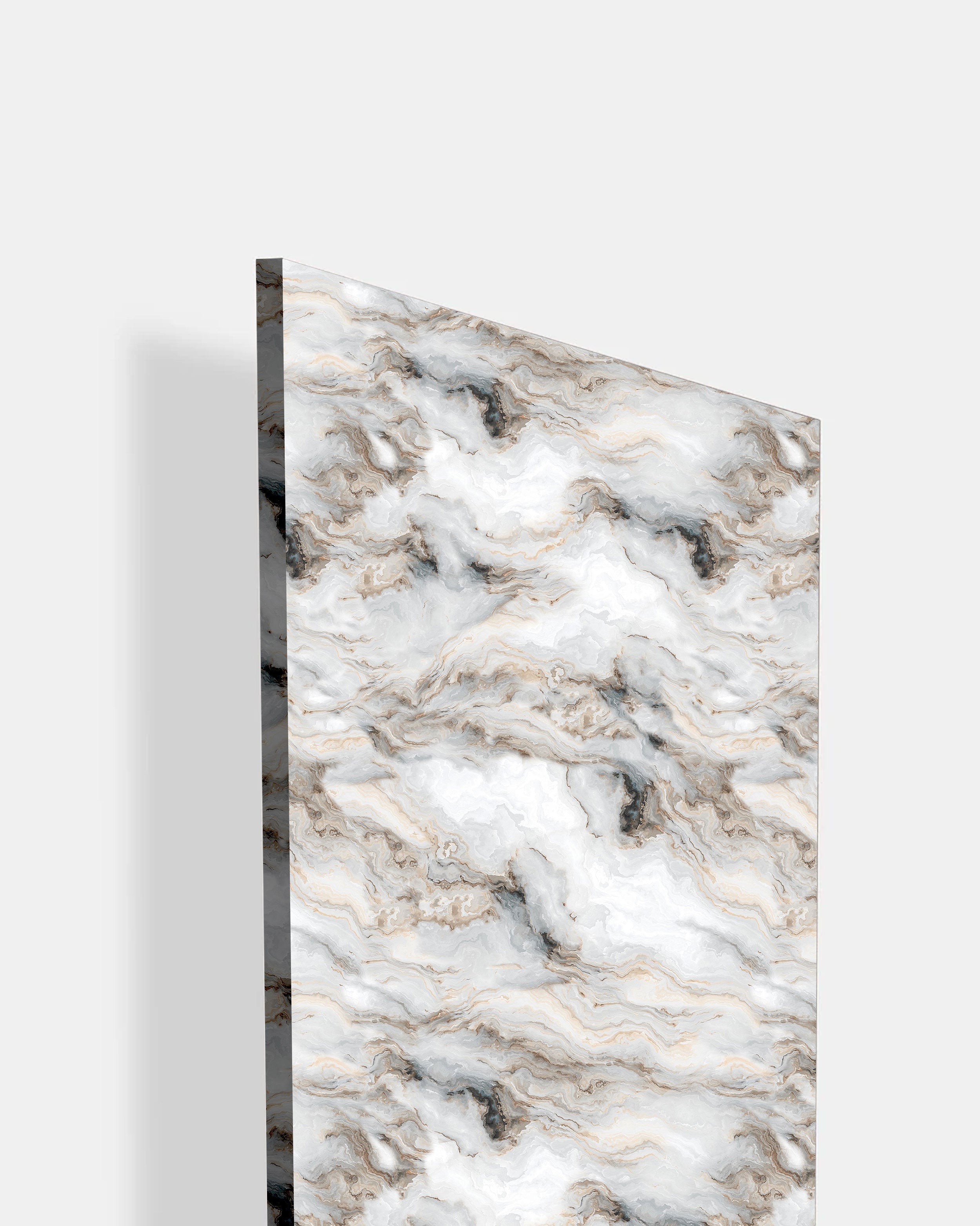 Cinder earthy - NL 2007 White Marble & Stone Matte Laminate - Dorby mica