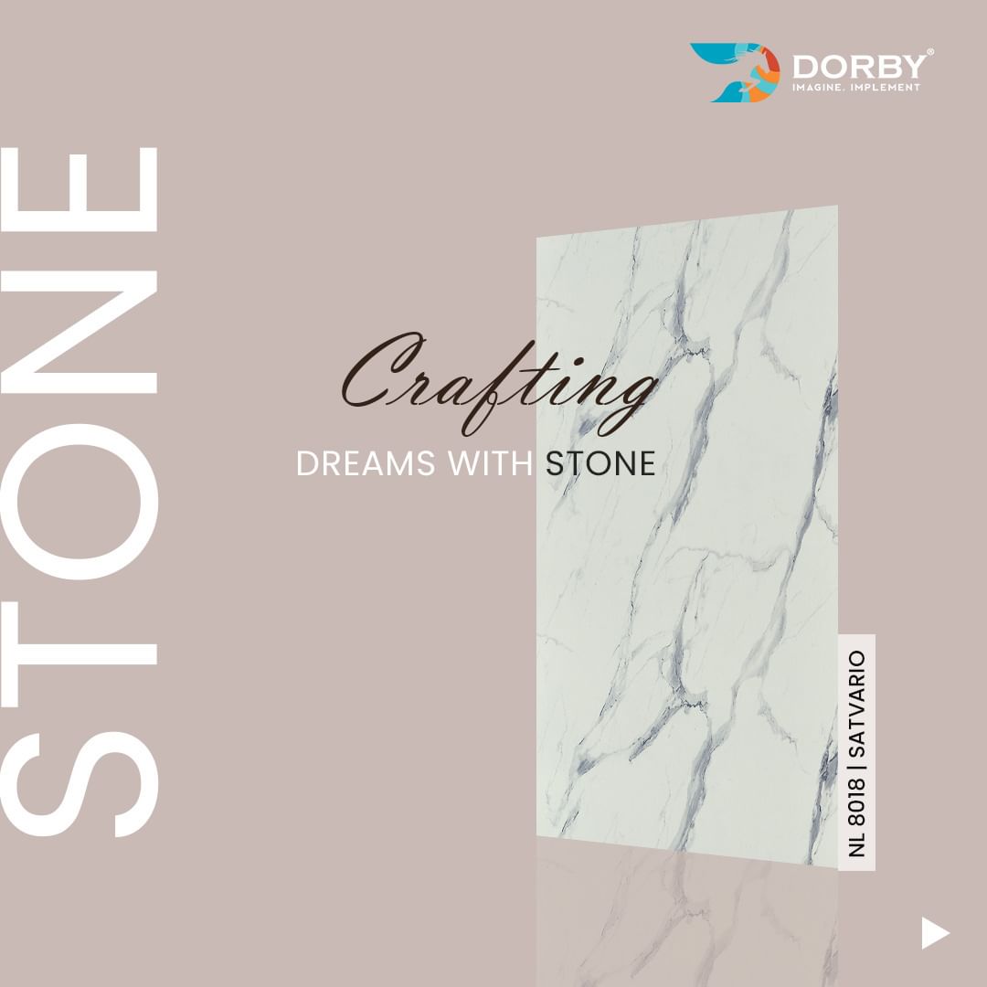 Satvario - NL 8018 White Marble & Stone Matte Laminate - Dorby mica