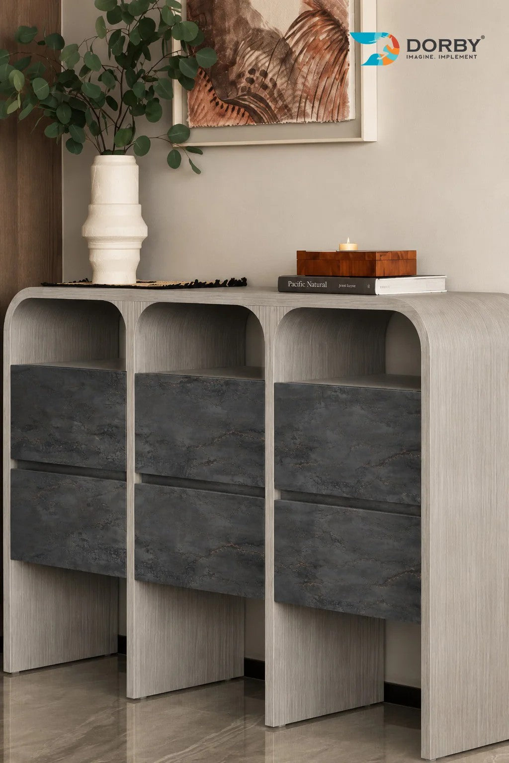 Volca Grey Marble & Stone Matte Laminate