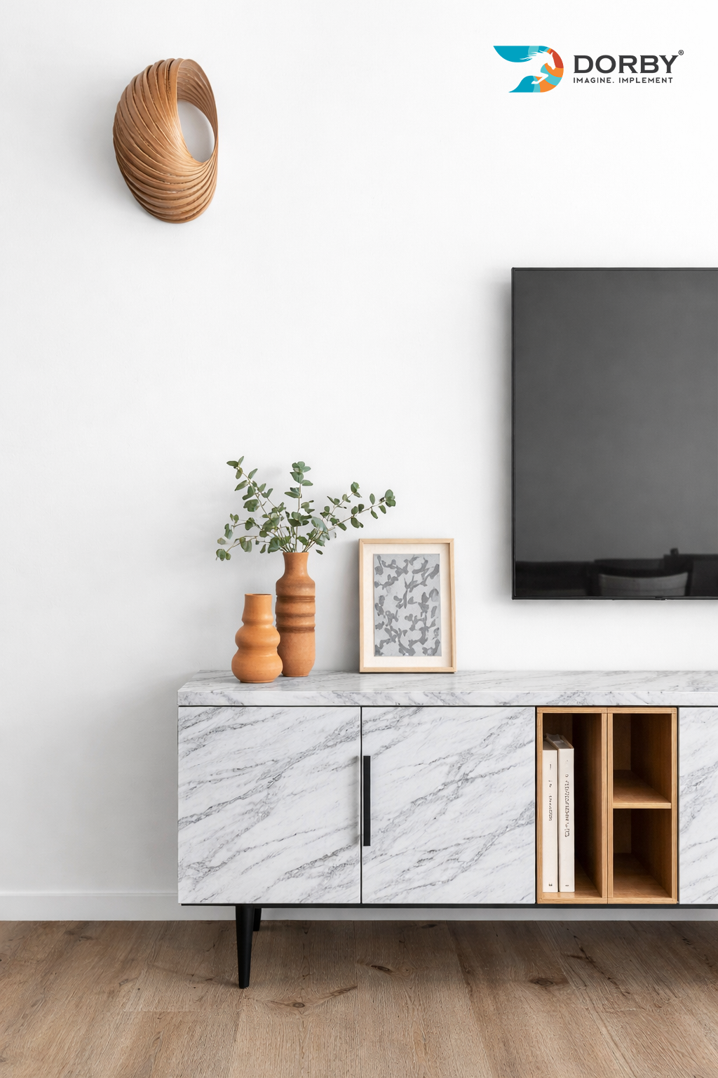 Cresento - NL 9319 White Marble & Stone Matte Laminate - Dorby mica