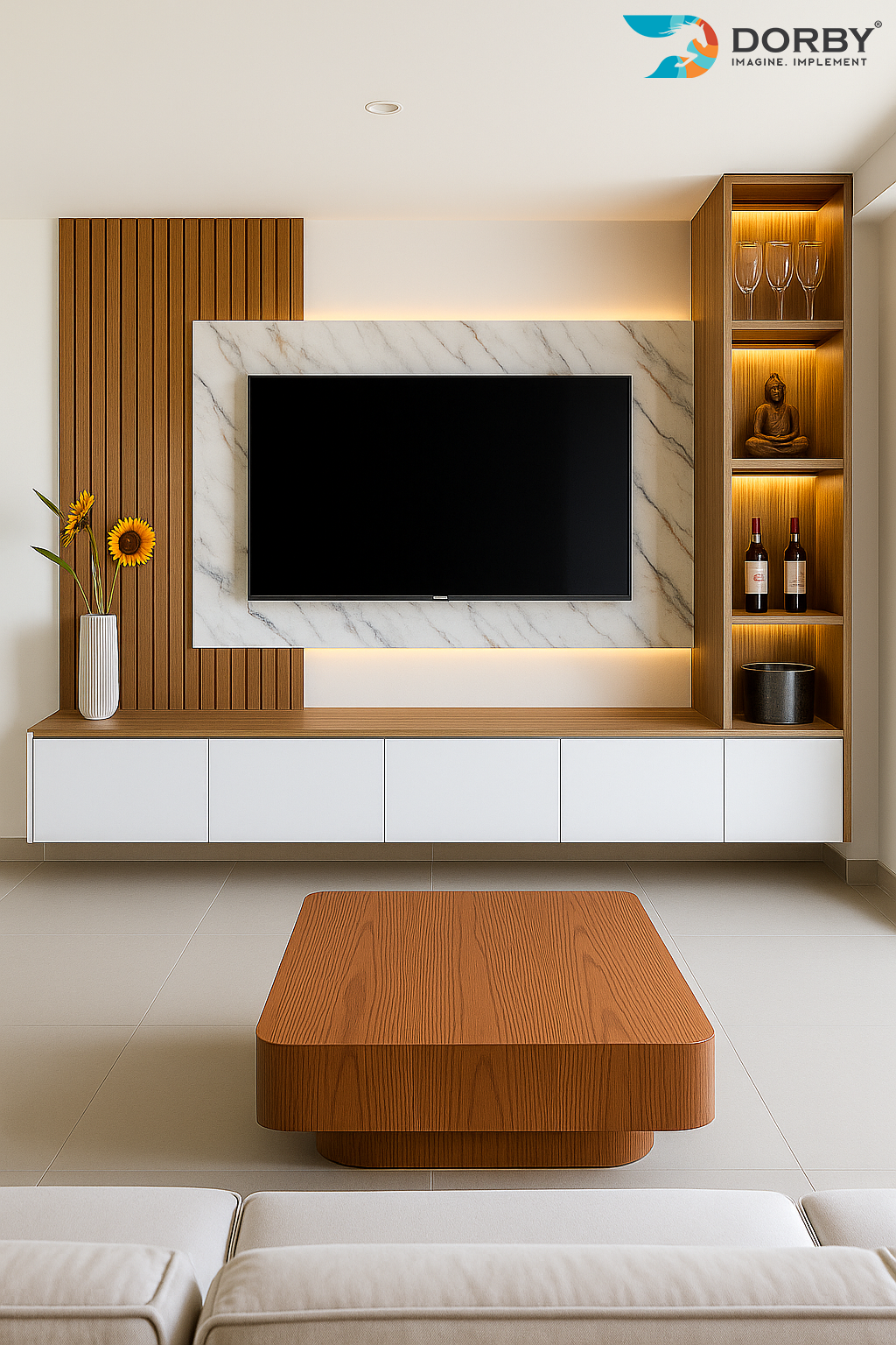 Cresento - NL 9319 White Marble & Stone Matte Laminate - Dorby mica